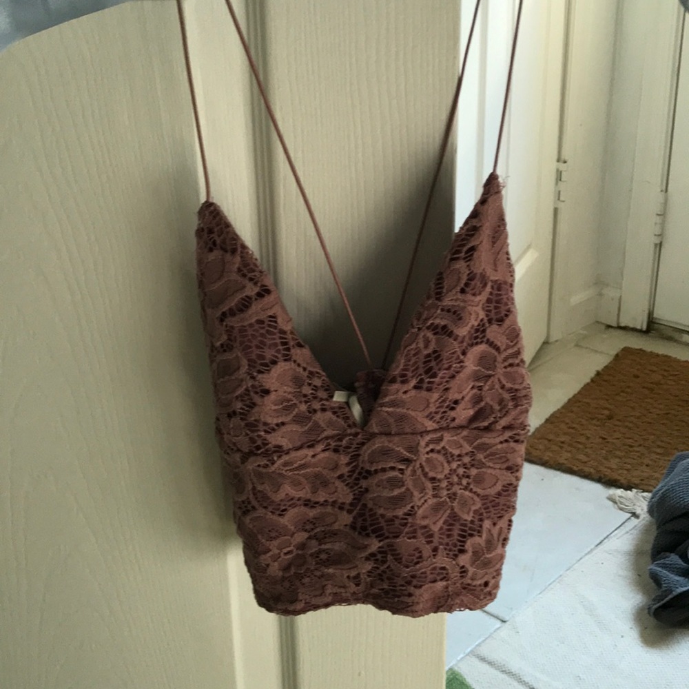 Lilac lace bralette
